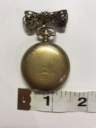 Vintage Antique South Bend Pocket Watch Ladies Brooch Pin