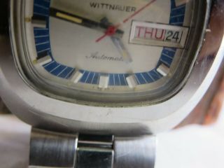 Vintage Rare Wittnauer TV Dial Automatic Mens Watch Runs RP11 3
