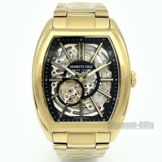Kenneth Cole Men’s York Automatic Tonneau Gold - tone Watch - 10030813 3