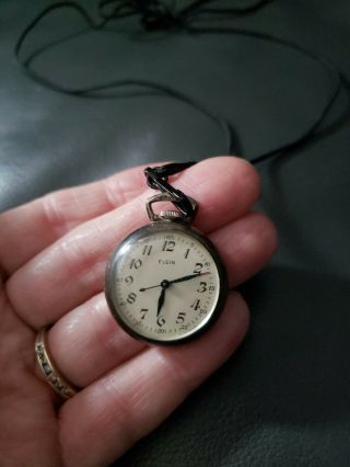 Vintage Ladies 925 Sterling Silver Pocket Watch