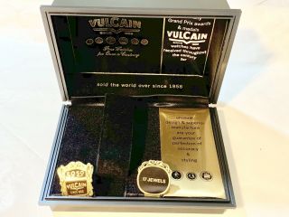 Vintage Vulcain Men’s Wrist Watch Box With Outer Box From The Late 1960s/1970s