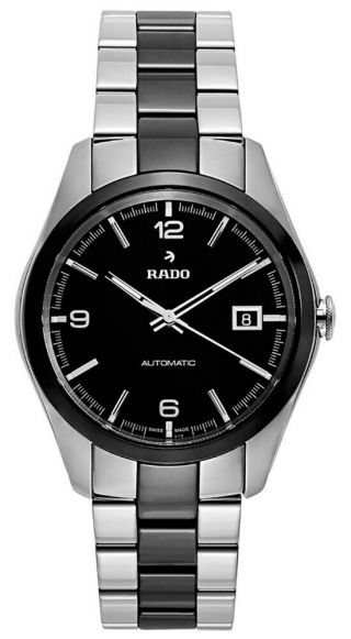 Rado Hyperchrome Steel & Black Ceramic Automatic Black Dial Mens Watch R32109152