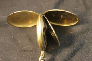 Antique Invicta Hunter Case Gold Tone Jbb Plaque Granti 10ans Pocket Watch Runs