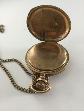 Vintage Morningside Pocket watch gold Filled with etchings 3