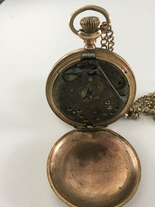 Vintage Morningside Pocket watch gold Filled with etchings 5