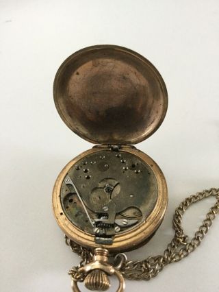 Vintage Morningside Pocket watch gold Filled with etchings 6
