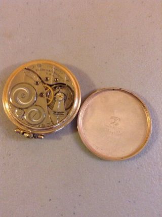 Vintage 1928 Elgin 12s 17 Jewel 479 10k Rolled Gold Plate Pocket Watch 5