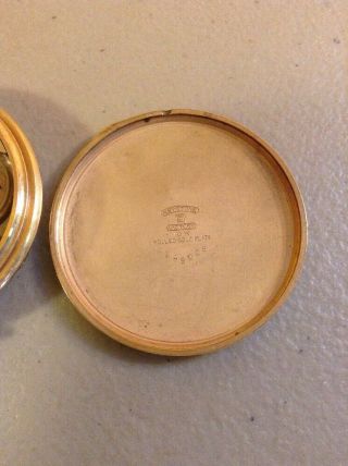 Vintage 1928 Elgin 12s 17 Jewel 479 10k Rolled Gold Plate Pocket Watch 7