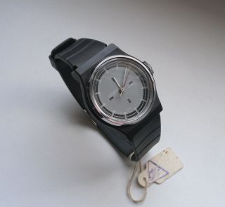 Slava Watch Ussr Soviet Vintage Wrist Quartz Watch In Plastic Case
