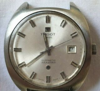 Vintage Tissot 585 Automatic Seastar Stainless Steel Wristwatch For Men