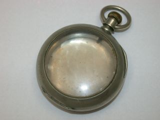Dueber Silverine 18 Size Hinged Open Face Pocket Watch Case.  146f