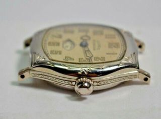 Vintage Art Deco Men ' s Illinois Guardian Wristwatch Rotary Seconds Dial Ca 1931 3