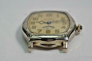 Vintage Art Deco Men ' s Illinois Guardian Wristwatch Rotary Seconds Dial Ca 1931 4