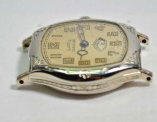 Vintage Art Deco Men ' s Illinois Guardian Wristwatch Rotary Seconds Dial Ca 1931 5