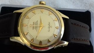 Omega Constellation Pie Pan Gold /steel Cal 505 Automatic 24 Jewels