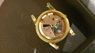 Vintage Omega Seamaster automatic ' bumper ' watch,  18k solid gold,  353,  patina,  runs 11