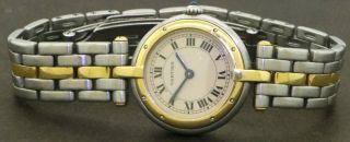 Cartier Panthere Elegant High Fashion Ss/18k Gold Quartz Ladies Watch