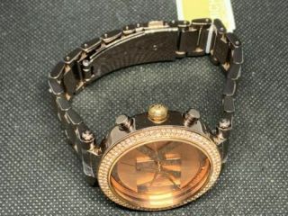 Michael Kors MK6378 Women ' s Watch Brown Stainless Steel 39mm Case MK Logo B250 3