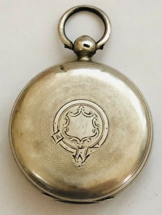 Georgian 1933 London Hallmark Silver James Oliver Pocket Watch - Spares Repair 7