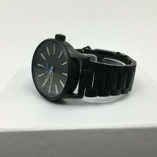 Nixon Sentry 38 Ss All Black Stainless Brown Dial Face A450 712 - 00 Msrp $200