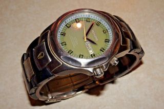 Nixon The Rover Wanderlust Mens 100m Stainless Steel Watch W/ Army Green Dial