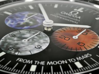 OMEGA SPEEDMASTER FROM THE MOON TO MARS DEALERS SHOWROOM DISPLAY TIMEPIECE 9