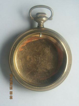 Vintage Illinois Elgin Napoleon Pocket Watch Case Gold Tone 54