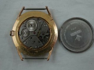 Atlantic 21 Peseux 320 Vintage Gold Plated Swiss Mens Watch Parts Repair 2