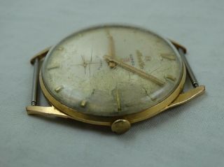 Atlantic 21 Peseux 320 Vintage Gold Plated Swiss Mens Watch Parts Repair 5