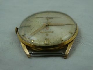 Atlantic 21 Peseux 320 Vintage Gold Plated Swiss Mens Watch Parts Repair 6