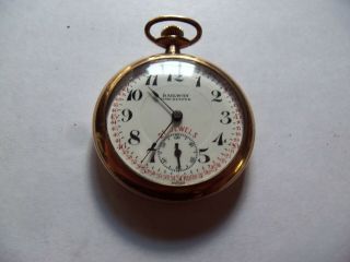 Antique 16 Size Railway Time Keeper Open Face Pocket Watch