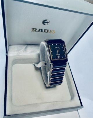 Authentic Rado Diastar Unisex Watch High Tech Ceramic Quartz 160.  0281.  3n Swiss