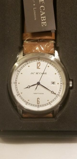 James Mccabe Heritage 1034 - 07 Men’s Watch Leather Never Worn