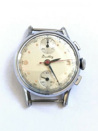 Breitling Chronograph Vintage Mechanical Swiss Watch Venus 170 Movement