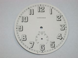 Longines Enamel 8 - Day Dial With 8 - Day “indicator”.  33a