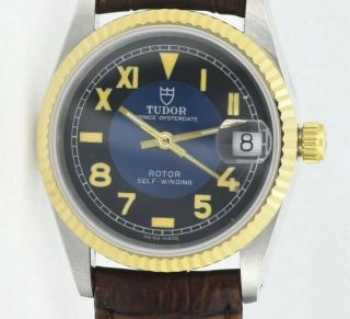 Vintage Rolex Tudor Prince Oysterdate Rotor Self Winding Mens Watch 1980’s