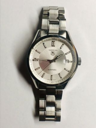 Tag Heuer Carrera Calibre 5 Mens Watch Automatic In Cond.  Wv211b