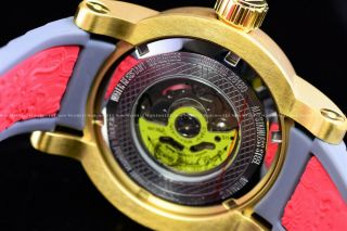 Invicta Mens 48mm S1 Yakuza Dragon Automatic Gun Metal Gold Plated Grey Ss Watch