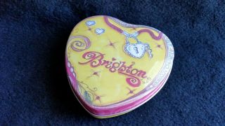 Ladies Brighton Watch Zaria Tortoise Shell/Silver Bracelet Band with Heart Box 4