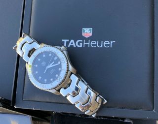 Tag Heuer Diamond Link Wj1113 - 0 Wrist Watch Mens Unisex Comes & Papers