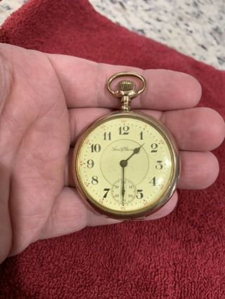 Vintage Antique Pocket Watch South Bend,  15 Jewel,  Unique Face Tone