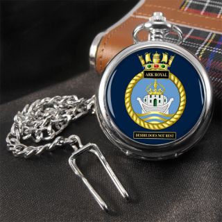 Hms Ark Royal Pocket Watch Royal Navy Pocket Watch