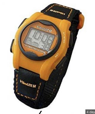 Vibralite Mini 12 Vibrating Alarm Small Watch For Children,  Orange/black Vm - Vor