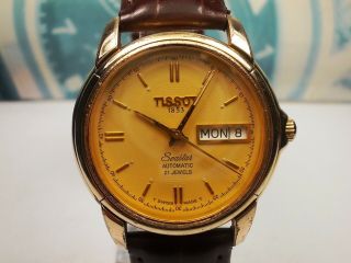 TISSOT 1853 SEASTAR DAY/DATE PLATED AUTOMATIC MEN ' S WATCH 2