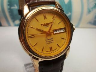 TISSOT 1853 SEASTAR DAY/DATE PLATED AUTOMATIC MEN ' S WATCH 4