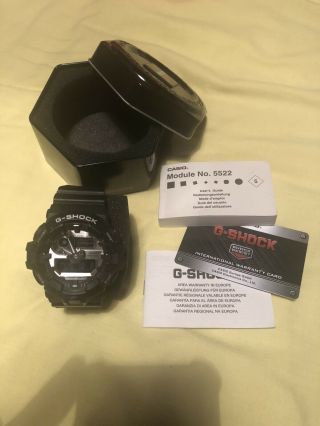 Casio G - Shock 5522 Watch Black Water Resistant Shock Resist Wr 20 Bar