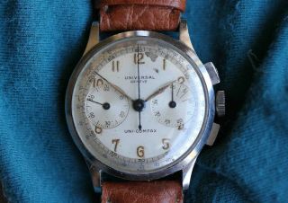 Universal Geneve Chronograph,  Uni - Compax,  Stainless Steel,  Watch