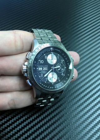 Hamilton Khaki X - Wind Automatic Chronograph Day Date Black Dial Men ' s Watch 2