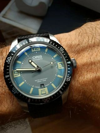 Oris 65 Heritage Divers Watch 40mm - Deauville Blue And Grey