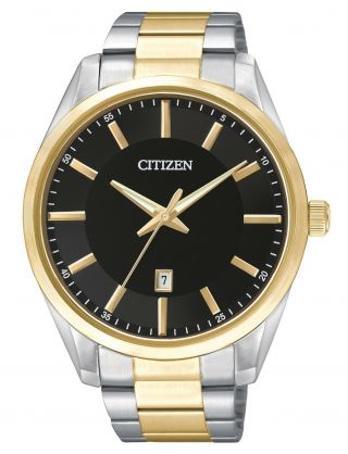 Citizen Mens Gold / Silver Tone Quartz Watch.  Classic And Elegant.  Bi1034 - 52e